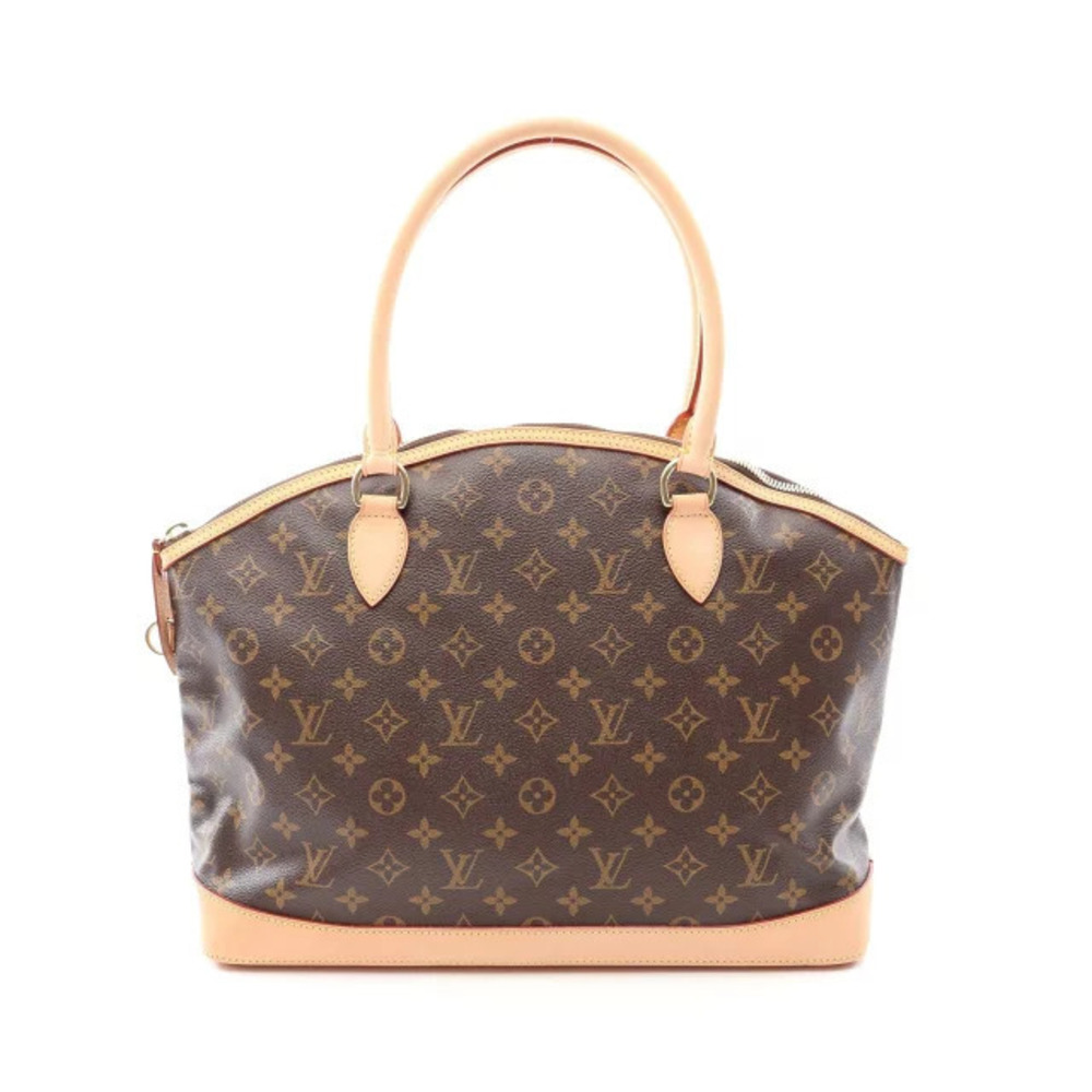 Louis Vuitton Lockit Horizontal Tote Bag Canvas Leather Monogram Brown